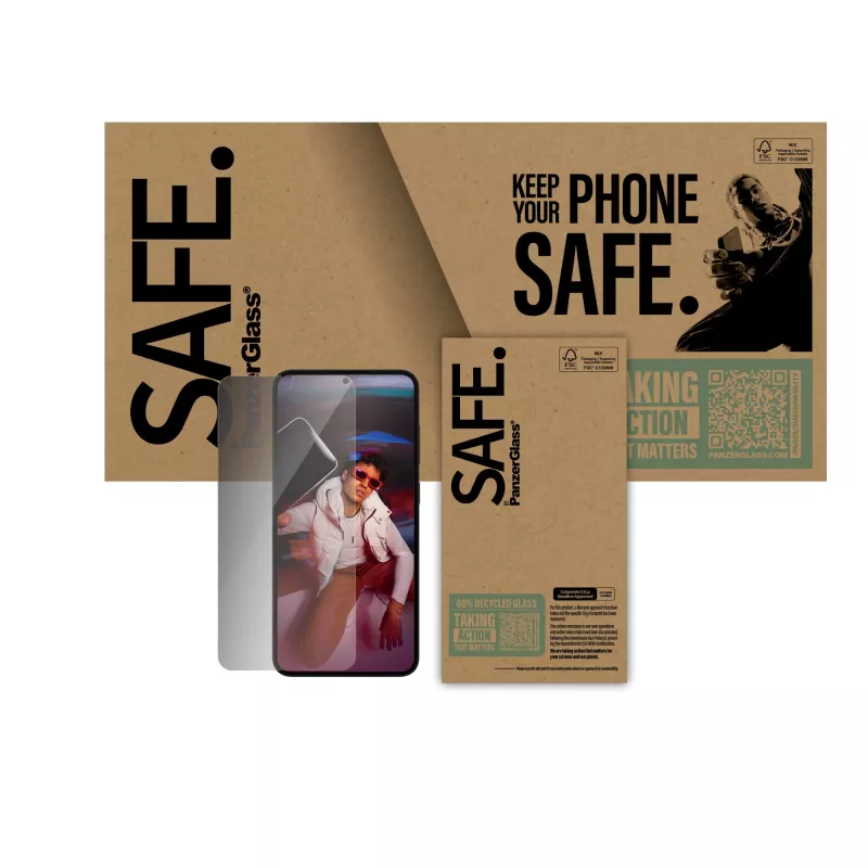 PanzerGlass SAFE. by ® Privacy Displayschutzfolie Samsung Galaxy S25+ | S24+ | Ultra-Wide Fit