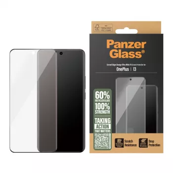 PanzerGlass Displayschutzfolie OnePlus 13 Ultra-Wide Fit kratzfest stoßfest