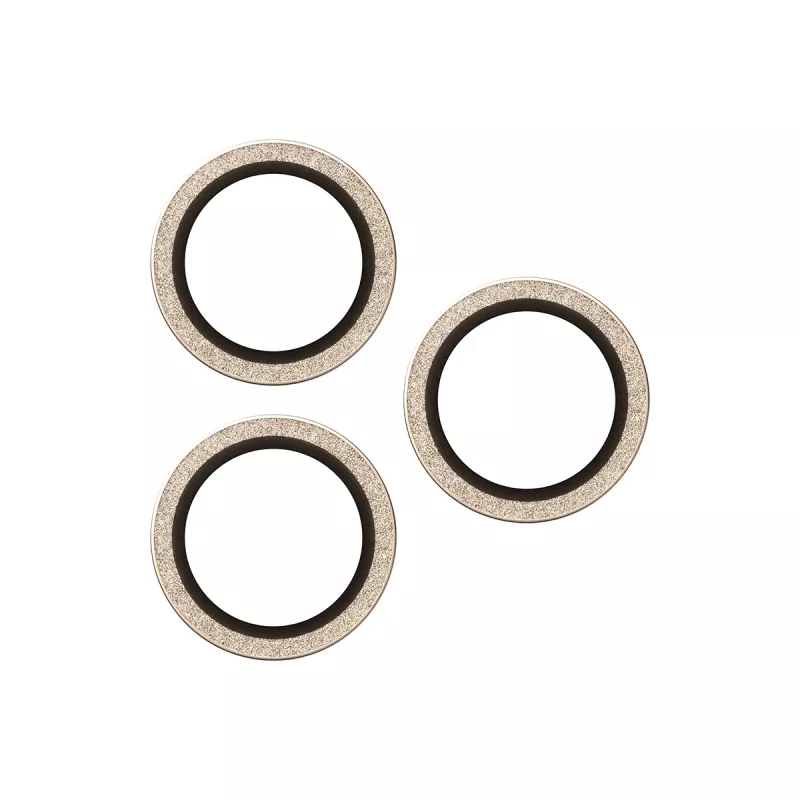 PanzerGlass® Hoops® Kameraobjektivschutz Glitzer Gold iPhone 17 Pro | iPhone 17 Pro Max | iPhone 16 Pro | 16 Pro Max