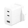 PanzerGlass empower™ by ® Turbo 70W Mehrfach-Ladegerät inkl. 2 x USB-C + USB-A | UK-Stecker | Silberweiß