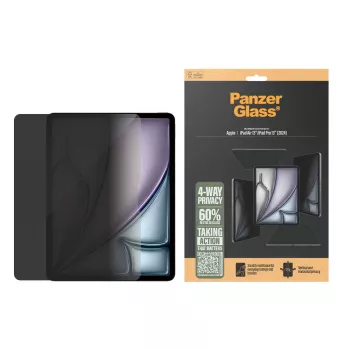PanzerGlass ® 4-Wege-Sichtschutz-Displayschutz iPad Air 13 Zoll (2024-2025) | iPad 13 Zoll Pro (2024-2025) | Ultra-Wide Fit