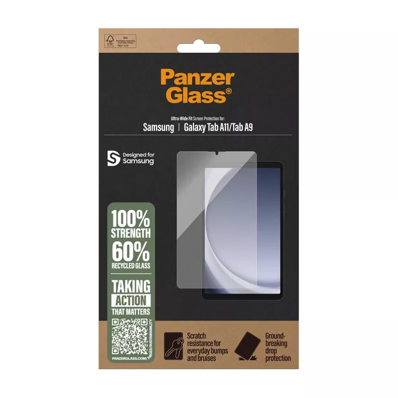 PanzerGlass® Displayschutz Samsung Galaxy Tab A11 | Tab A9 | Ultra-Wide Fit