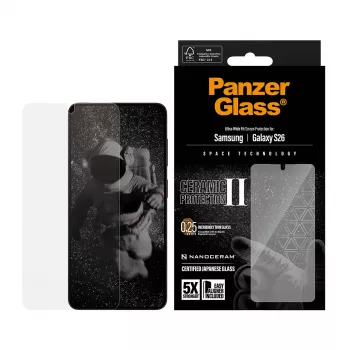 PanzerGlass® Keramik-Displayschutz Samsung Galaxy S26 | Ultra-Wide Fit mit EasyAligner