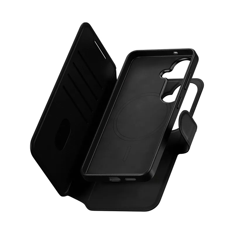 PanzerGlass CARE 2-in-1 Brieftasche-Hülle mit Qi für Samsung Galaxy S26, transparente Hülle