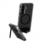 Schutzhülle PanzerGlass CARE™ Urban Explorer Case für Samsung Galaxy S26, transparent mit schwarzem Aufsteller und Qi-Unterstützung