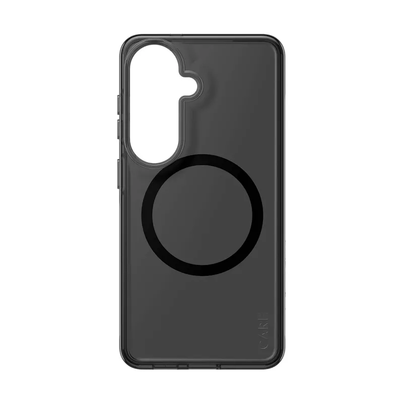 Schutzhülle PanzerGlass CARE™ Smokey Case mit Schwarz Qi für Samsung Galaxy S26