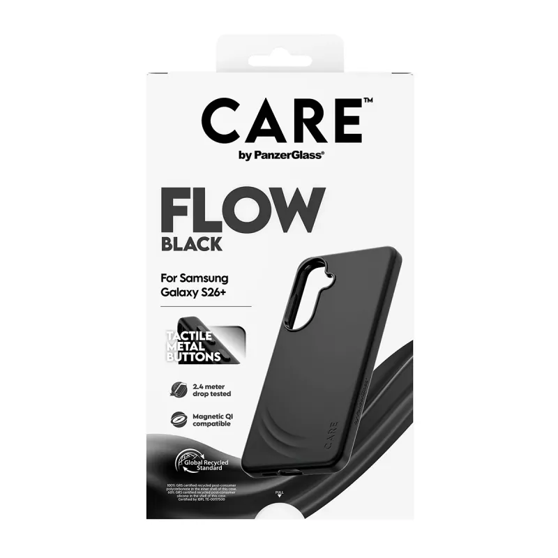 PanzerGlass CARE™ by ® Flow Case Schwarz mit Qi Samsung Galaxy S26+