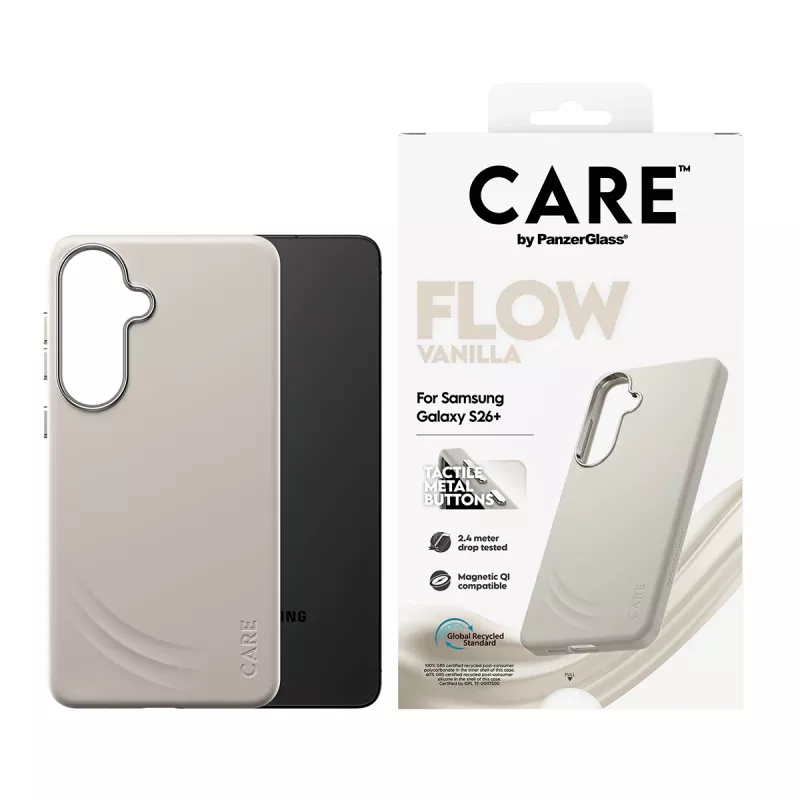 PanzerGlass CARE™ by ® Flow Case Vanilla mit Qi Samsung Galaxy S26+