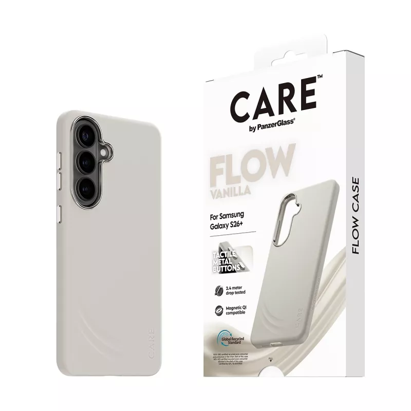 PanzerGlass CARE™ by ® Flow Case Vanilla mit Qi Samsung Galaxy S26+