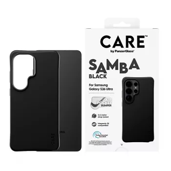 PanzerGlass CARE™ by ® Samba Case Schwarz m. Qi Samsung Galaxy S26 Ultra