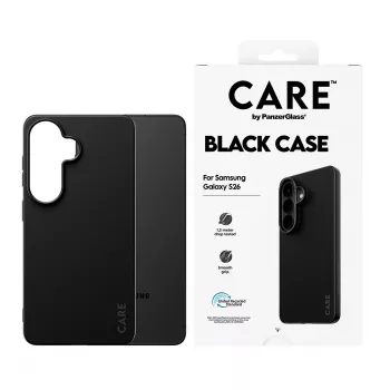 Schutzhülle aus TPU PanzerGlass CARE™ für Samsung Galaxy S26 – Schwarz
