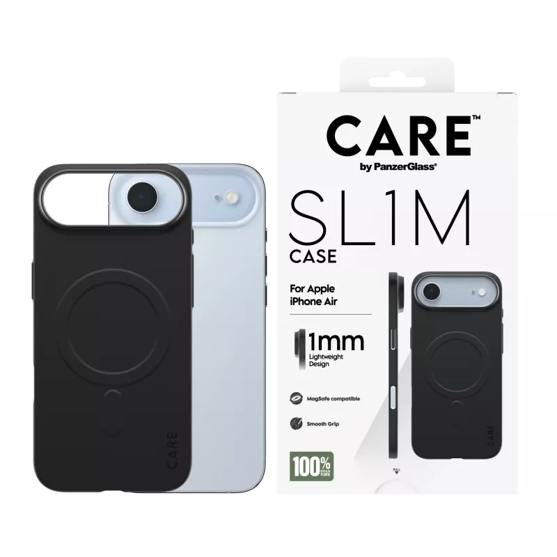 Schutzhülle PanzerGlass CARE SL1M mit MagSafe für Apple iPhone Air, Schwarz