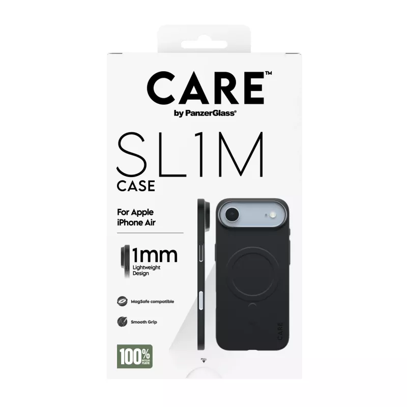 Schutzhülle PanzerGlass CARE SL1M mit MagSafe für Apple iPhone Air, Schwarz