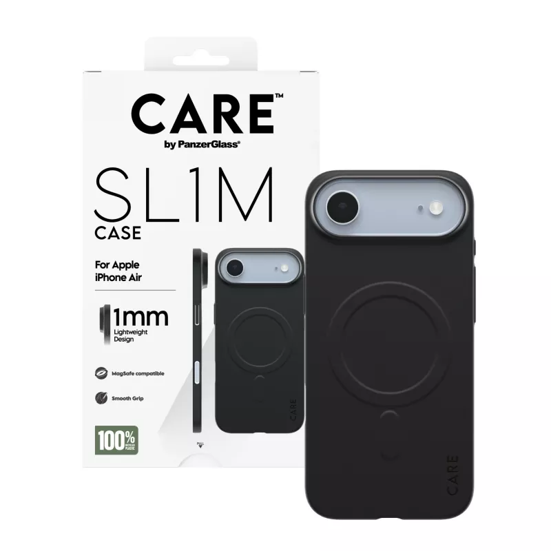 Schutzhülle PanzerGlass CARE SL1M mit MagSafe für Apple iPhone Air, Schwarz