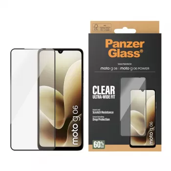 PanzerGlass® Displayschutzfolie Motorola Moto G06 | Moto G06 POWER | Ultra-Wide Fit