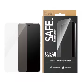 PanzerGlass SAFE. by ® Displayschutz Xiaomi Redmi Note 15 Pro 5G | Ultra-Wide Fit