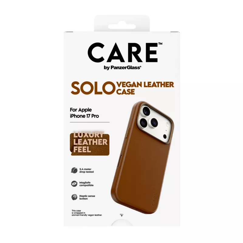 PanzerGlass CARE Solo Hülle Braun für Apple iPhone 17 Pro