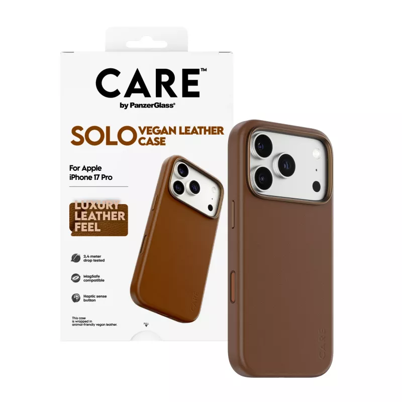 PanzerGlass CARE Solo Hülle Braun für Apple iPhone 17 Pro