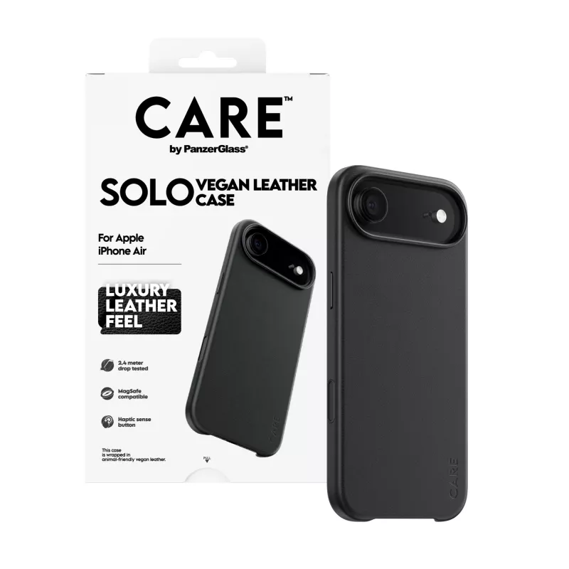 Schutzhülle PanzerGlass CARE Solo für Apple iPhone Air, Schwarz