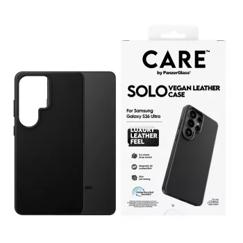 PanzerGlass CARE Solo Hülle für Samsung Galaxy S26 Ultra, Schwarz, Qi-kompatibel