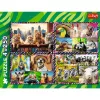 Puzzle TREFL Funny — 4 x 250 Teile, Themen-Set für Kinder