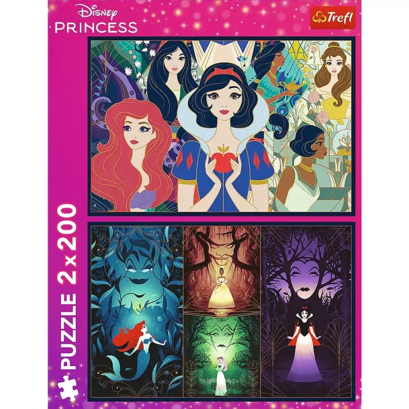 Puzzle TREFL Puzzle 2x200 Teile Disney Princess – 2 Puzzles, je 200 Teile