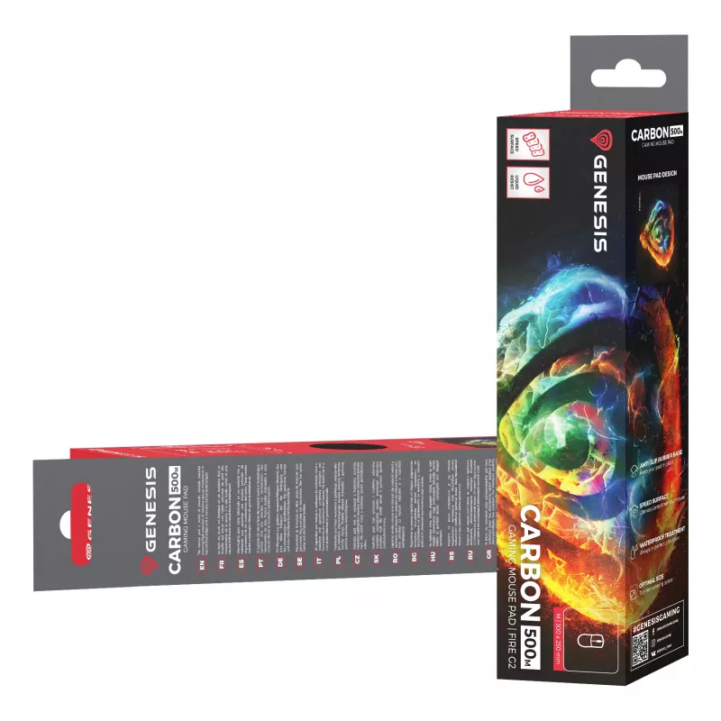 GENESIS Carbon 500 M Fire G2 Gaming-Mauspad Mehrfarbig