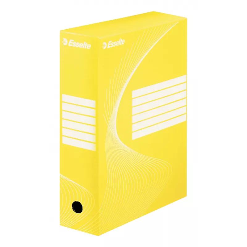 Esselte Archivbox Vivida FSC® BOXY 100 mm, Gelb, A4, Quer-/Hochformat, 100 mm, 352 mm, 250 mm