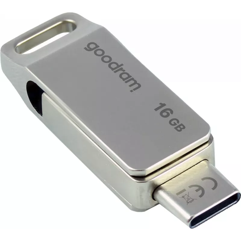 Goodram ODA3 USB-Flash-Laufwerk 16 GB USB Typ-A / USB Typ-C 3.2 Gen 1 (3.1 Gen 1) Silber