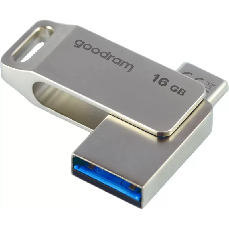 Goodram ODA3 USB-Flash-Laufwerk 16 GB USB Typ-A / USB Typ-C 3.2 Gen 1 (3.1 Gen 1) Silber