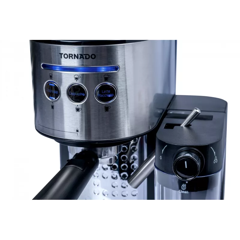 TORNADO TCM-14125 | Kompakte Kaffeemaschine, kompatibel mit Siebträger & ESE-Pads
