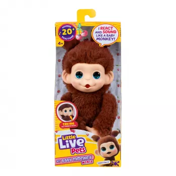 Moose Toys Little Live Pets My Baby Monkey 'Chikki Cherry', Junge/Mädchen, 2 Jahr(e), mit Ton