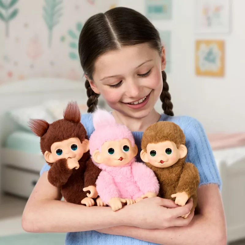 Moose Toys Little Live Pets My Baby Monkey 'Chikki Cherry', Junge/Mädchen, 2 Jahr(e), mit Ton
