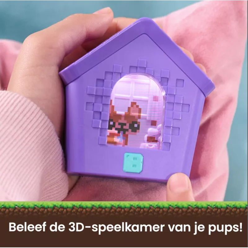 Bitzee, interaktives Hundehaus-Spielzeug mit 15 Welpen im Inneren, 3D-Spielzimmer, reagiert auf Berührung, digitales Haustier-Spielzeug für Mädchen und Jungen ab 5 Jahren