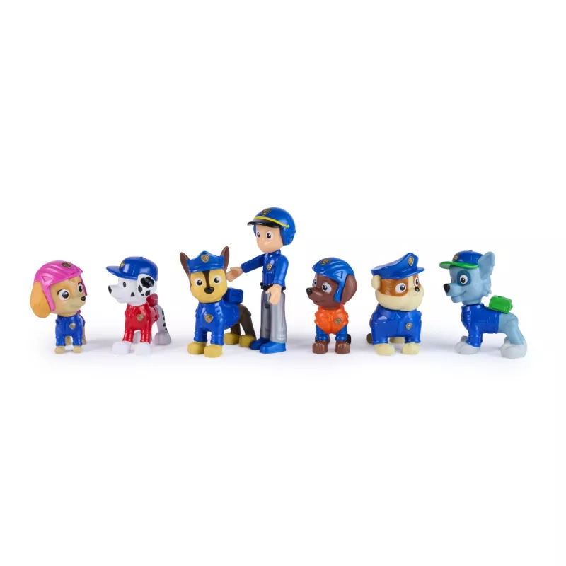 PAW Patrol Search & Rescue Team Pack mit 7 Sammelfiguren, inklusive Ryder & 6 Welpen, Spielzeug für Jungen & Mädchen ab 3 Jahren