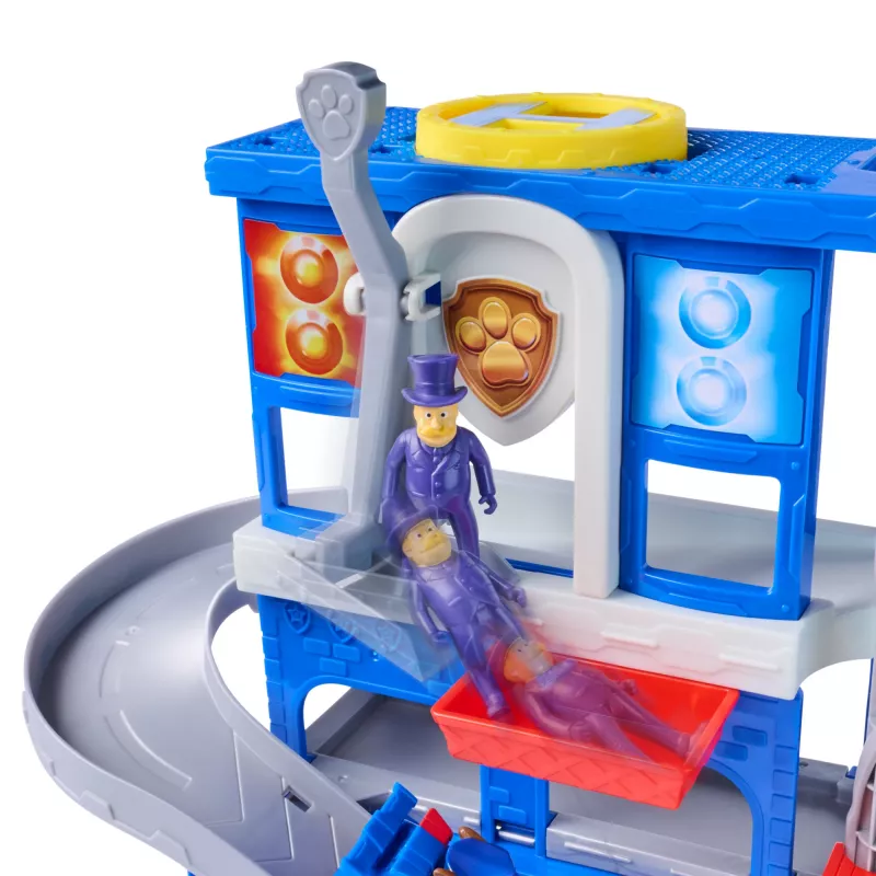 PAW Patrol: Pup Squad, Search & Rescue HQ Spielset mit Chase Pup Squad Racer, Humdinger Actionfigur & Kitty Pal, Spielzeug für Jungen & Mädchen ab 3 Jahren