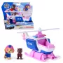 PAW Patrol: Search & Rescue, Skye Rettungshubschrauber mit 2 Figuren, Helden-Hubschrauber-Spielzeug mit Rückziehfunktion, Kinderspielzeug für Jungen & Mädchen ab 3 Jahren