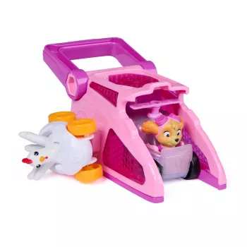PAW Patrol Skye Pup Squad Launchers mit Chickaletta-Fahrzeug 2er-Pack, Spielzeug für Jungen und Mädchen ab 3 Jahren
