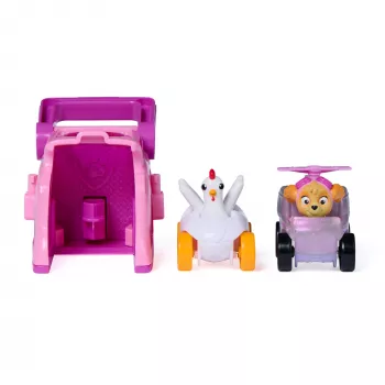 PAW Patrol Skye Pup Squad Launchers mit Chickaletta-Fahrzeug 2er-Pack, Spielzeug für Jungen und Mädchen ab 3 Jahren