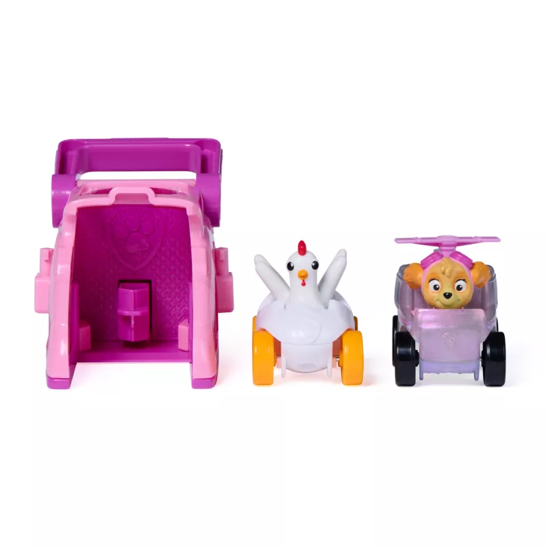 PAW Patrol Skye Pup Squad Launchers mit Chickaletta-Fahrzeug 2er-Pack, Spielzeug für Jungen und Mädchen ab 3 Jahren