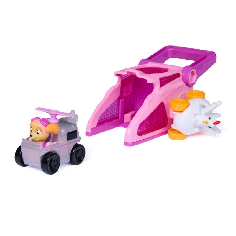 PAW Patrol Skye Pup Squad Launchers mit Chickaletta-Fahrzeug 2er-Pack, Spielzeug für Jungen und Mädchen ab 3 Jahren