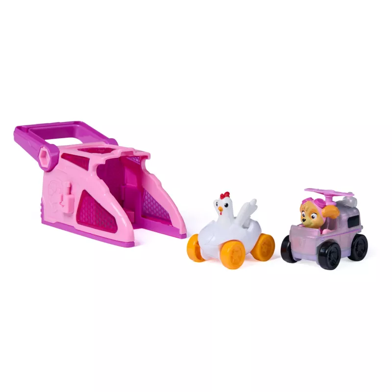 PAW Patrol Skye Pup Squad Launchers mit Chickaletta-Fahrzeug 2er-Pack, Spielzeug für Jungen und Mädchen ab 3 Jahren