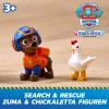 PAW Patrol : Search & Rescue, Zuma Rescue Hovercraft Water Vehicle mit 2 Figuren, Spielzeugboot mit Rückzieh-Action, Kinderspielzeug für Jungen & Mädchen ab 3 Jahren