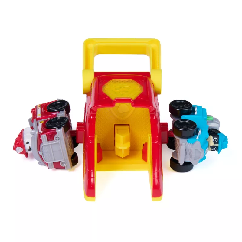 PAW Patrol Marshall Pup Squad Launchers mit Rex-Fahrzeug 2er-Pack, Kinderspielzeug für Jungen und Mädchen ab 3 Jahren