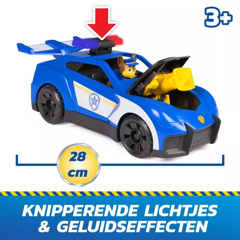 PAW Patrol : Search & Rescue, Chase Launch 'N' Rescue Cruiser mit Figur & 2 Geschossen, Lichter, Geräusche, & verstecktem Werfer, Kinderspielzeug für Jungen & Mädchen ab 3 Jahren