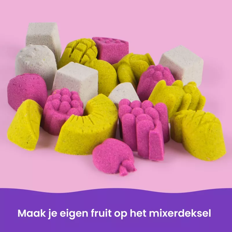 Kinetic Sand, Smoothie-Mixer-Spielset, Osternest-Füller, enthält 14 oz formbaren Spielsand, Werkzeuge und Eis-am-Stiel-Form, Spiellebensmittel-Spielzeug