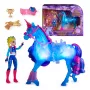 Unicorn Academy, Train & Glow Light-up River Einhorn mit Isabel, Ostergeschenkidee, Puppen & Einhornspielzeug für Mädchen, enthält 3 Trainingsaccessoires