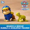 PAW Patrol : Search & Rescue, Rubble Rescue Bulldozer Fahrzeug mit 2 Figuren, Polizeiauto-Spielzeug mit Rückzieh-Action, Kinderspielzeug für Jungen & Mädchen ab 3 Jahren
