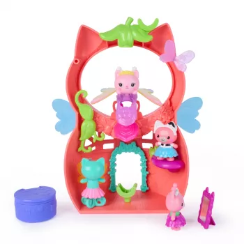 Gabbys Puppenhaus Feenlandia, Kitty Feen Schwing-flieg-riffes Spielset mit 12 Teilen & exklusivem Schwing-flieg-riff Ring, Kinderspielzeug für Mädchen & Jungen ab 3 Jahren
