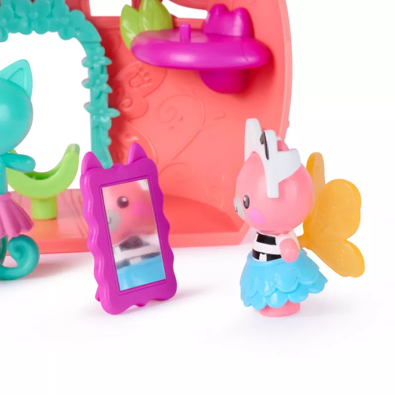 Gabbys Puppenhaus Feenlandia, Kitty Feen Schwing-flieg-riffes Spielset mit 12 Teilen & exklusivem Schwing-flieg-riff Ring, Kinderspielzeug für Mädchen & Jungen ab 3 Jahren